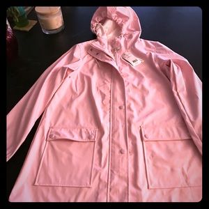 New raincoat from Italy size 6 light pink